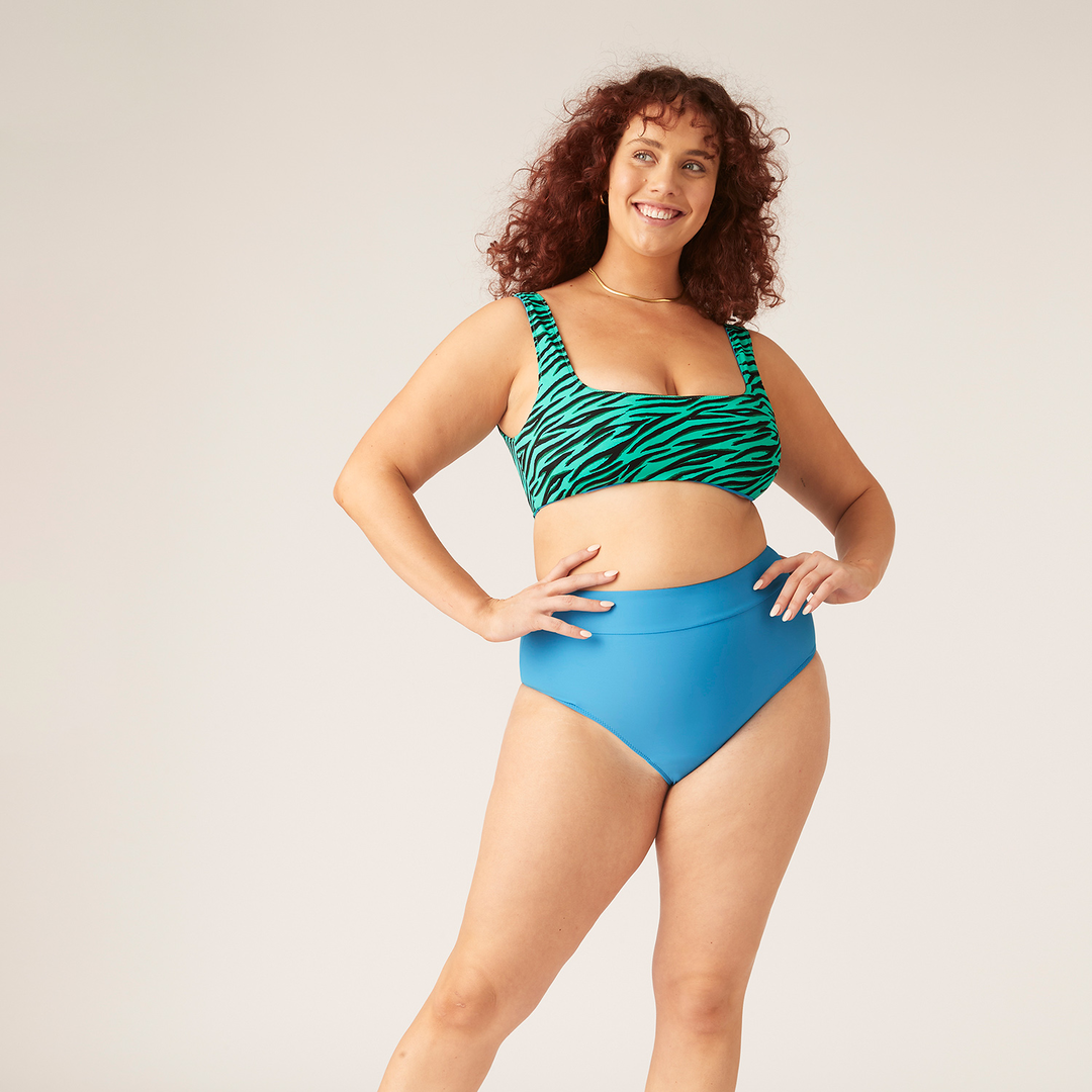 Modibodi®- Menstruatie Badmode Bikinibroekje - Hoge Taille