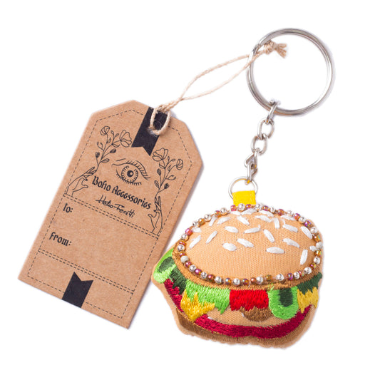 burger keyring
