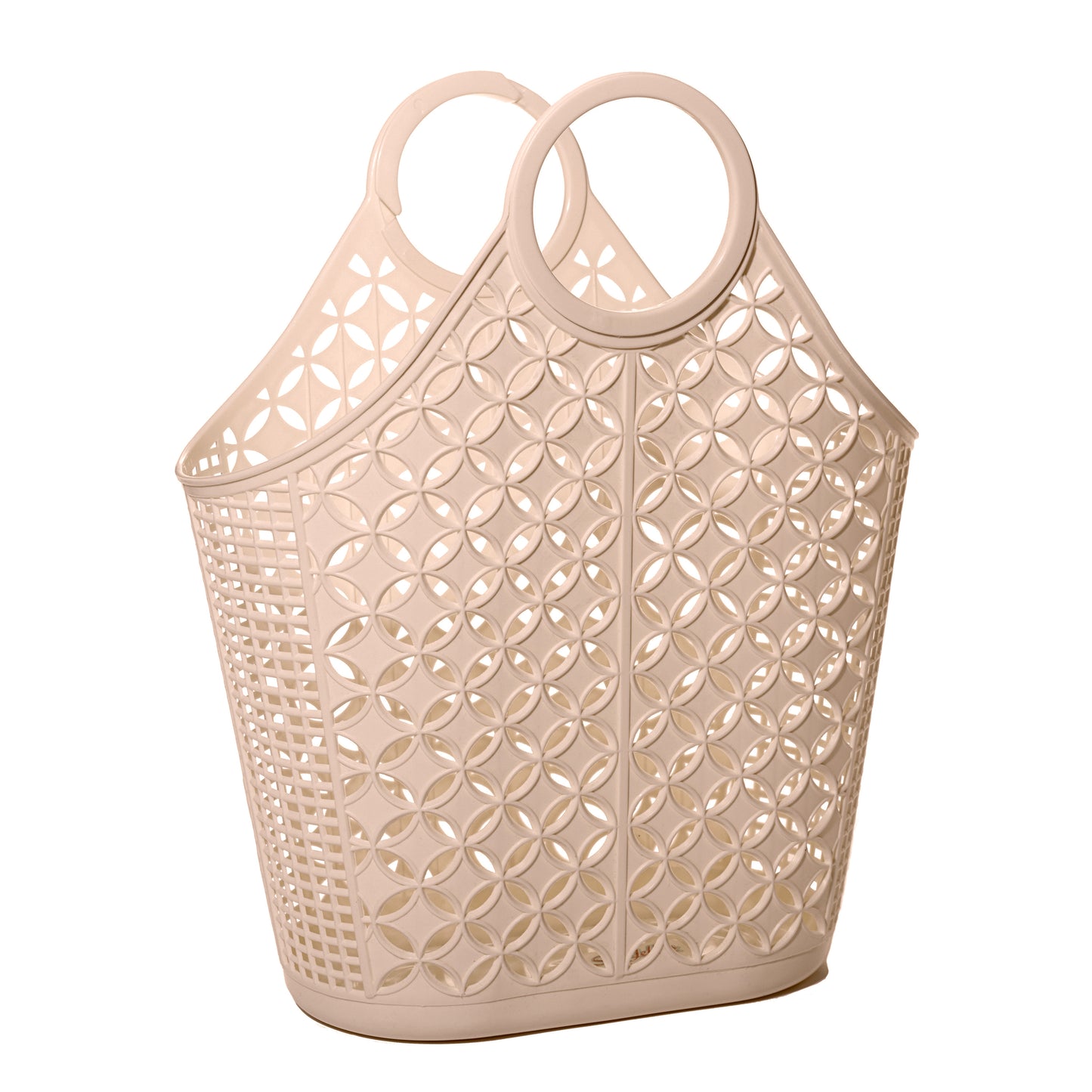 Latte Sun Jellies Atomic Tote, Vintage style market style tote perfect for the Beach or the Shops