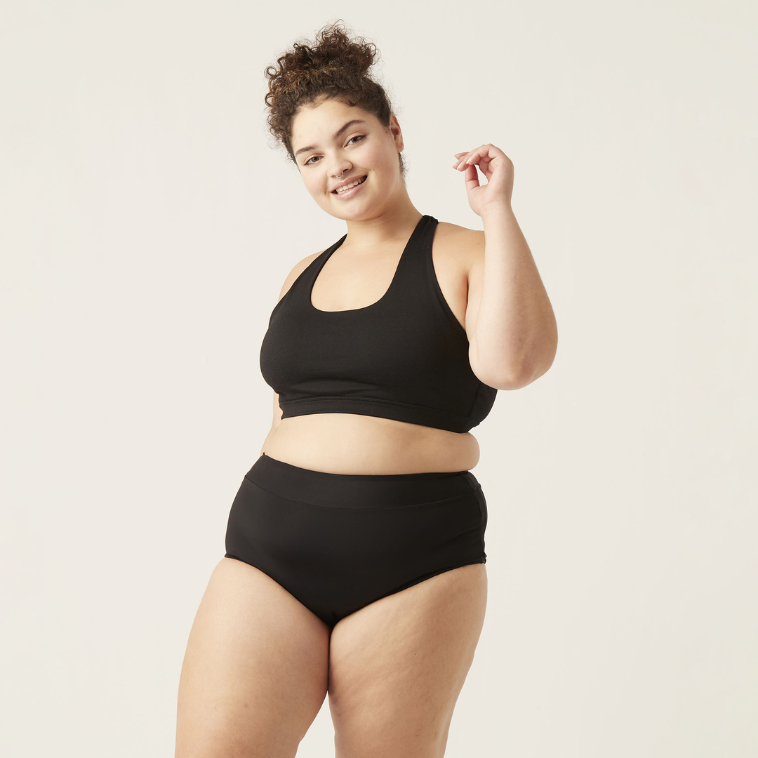 Modibodi High Waist Bikini girl standing 