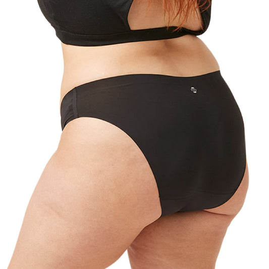 Back View seam free period underwear 