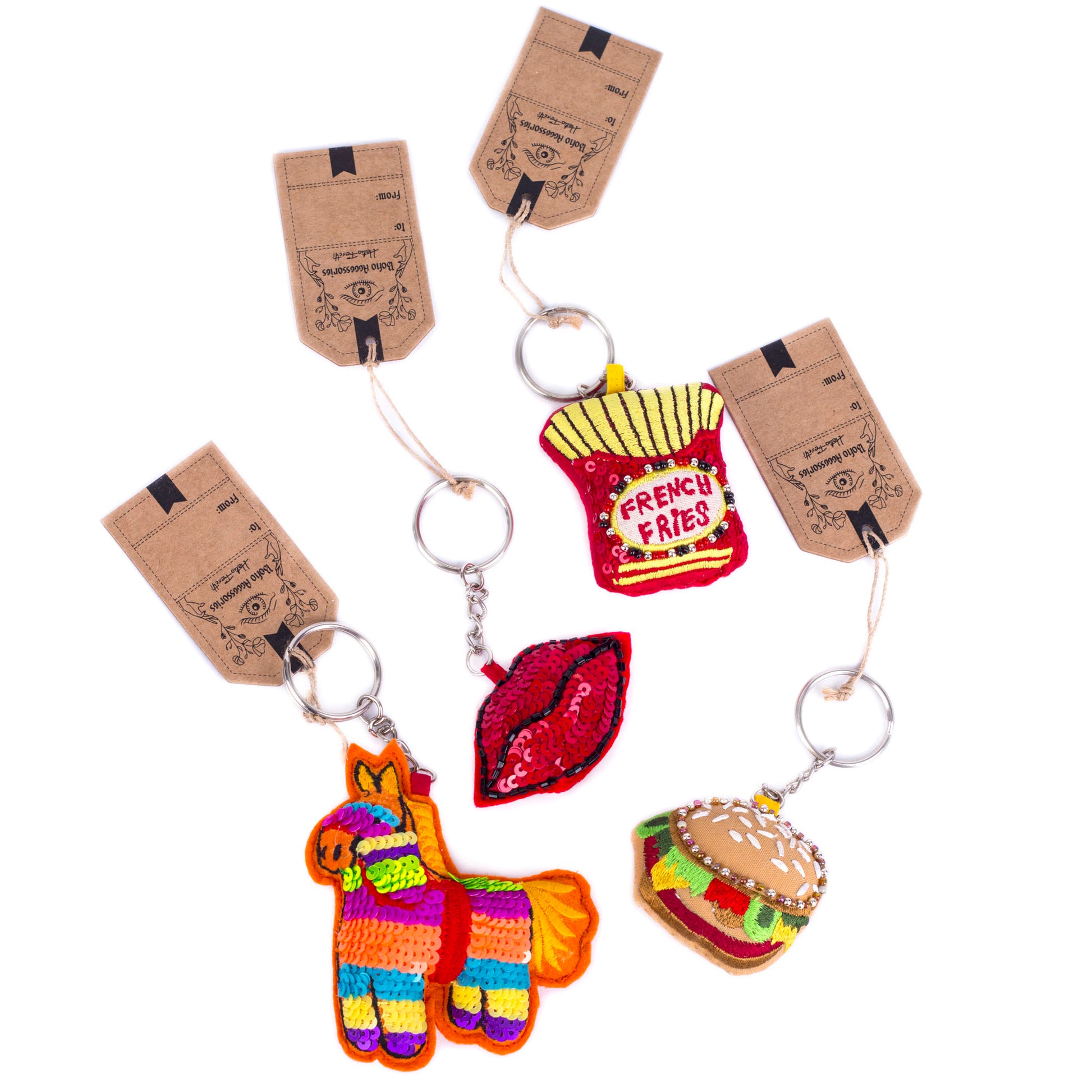 selection of keyrings 