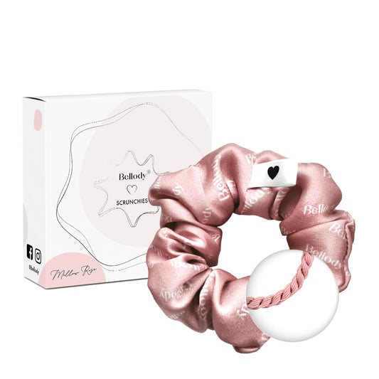 Zijden haarscrunchie - Moerbeizijde
