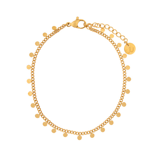 Gold Disc Bracelet 