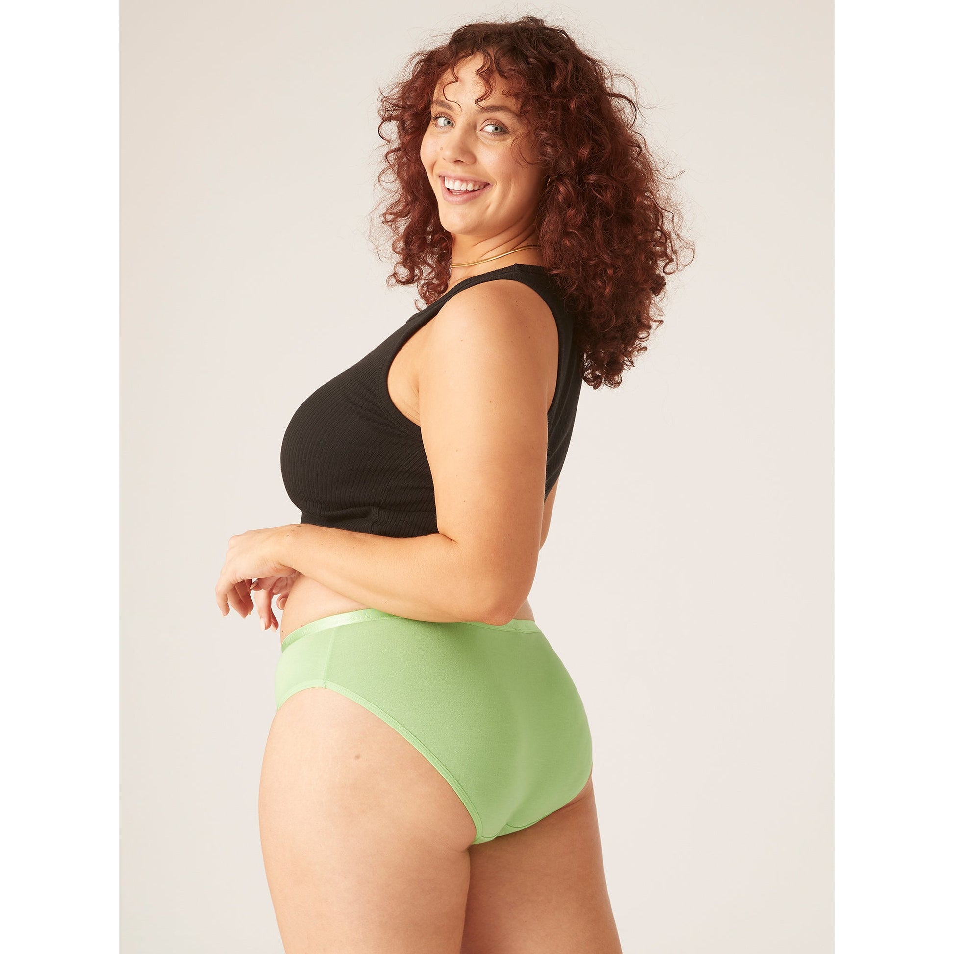 Back View Size 14 lady in Active Brief 