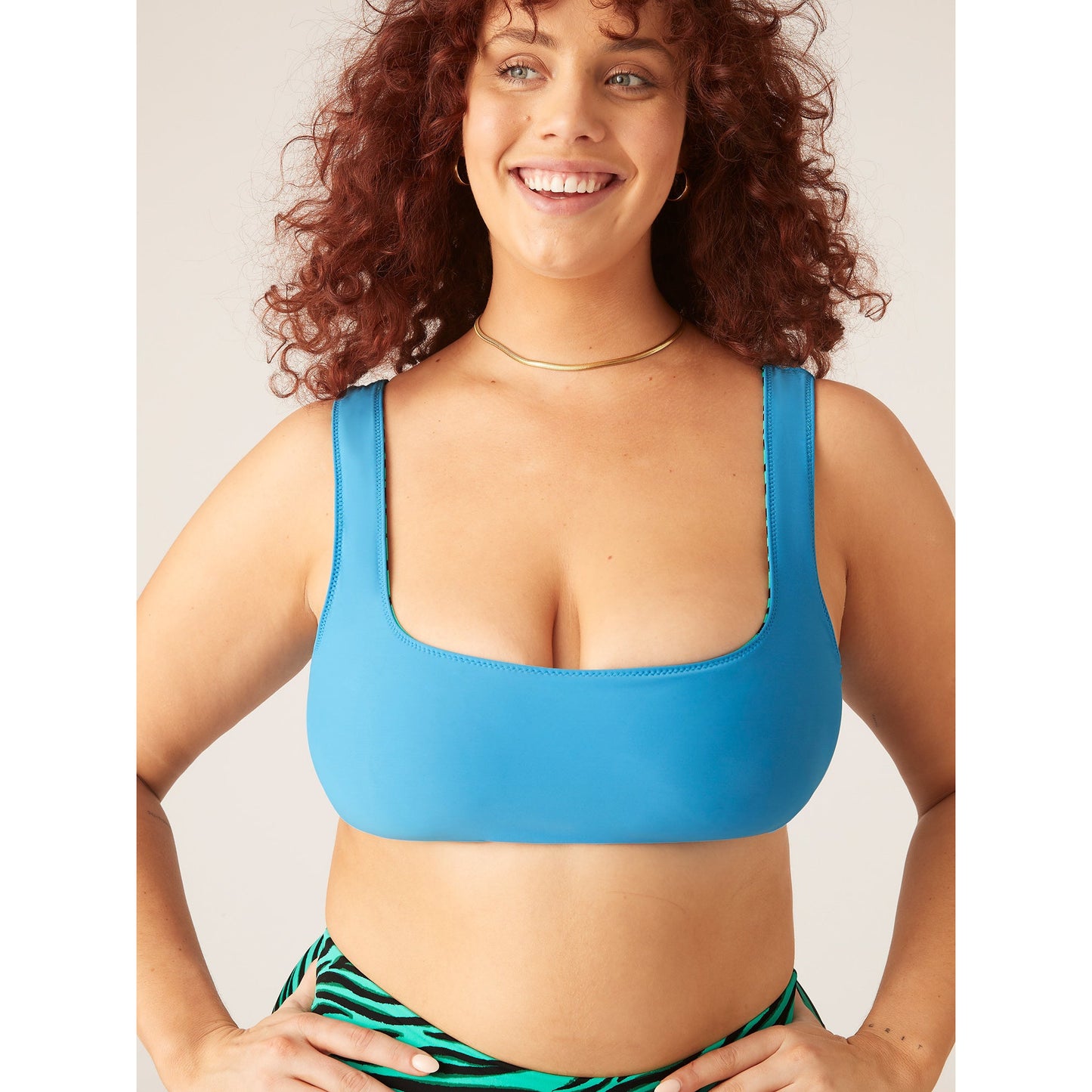 Modibodi® Reversible Recycled Swimwear Crop Top