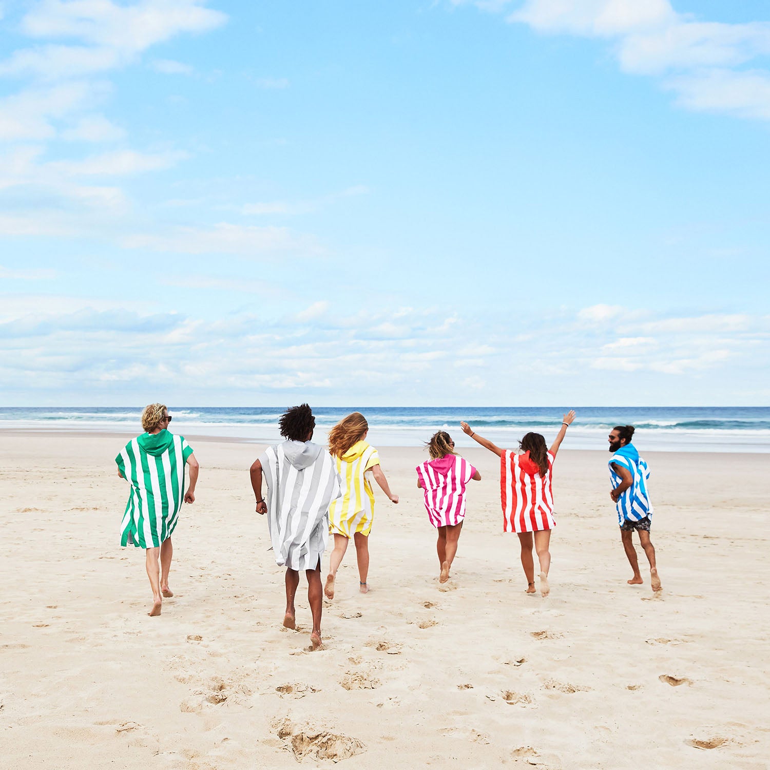 Beach Friends in Poncho
