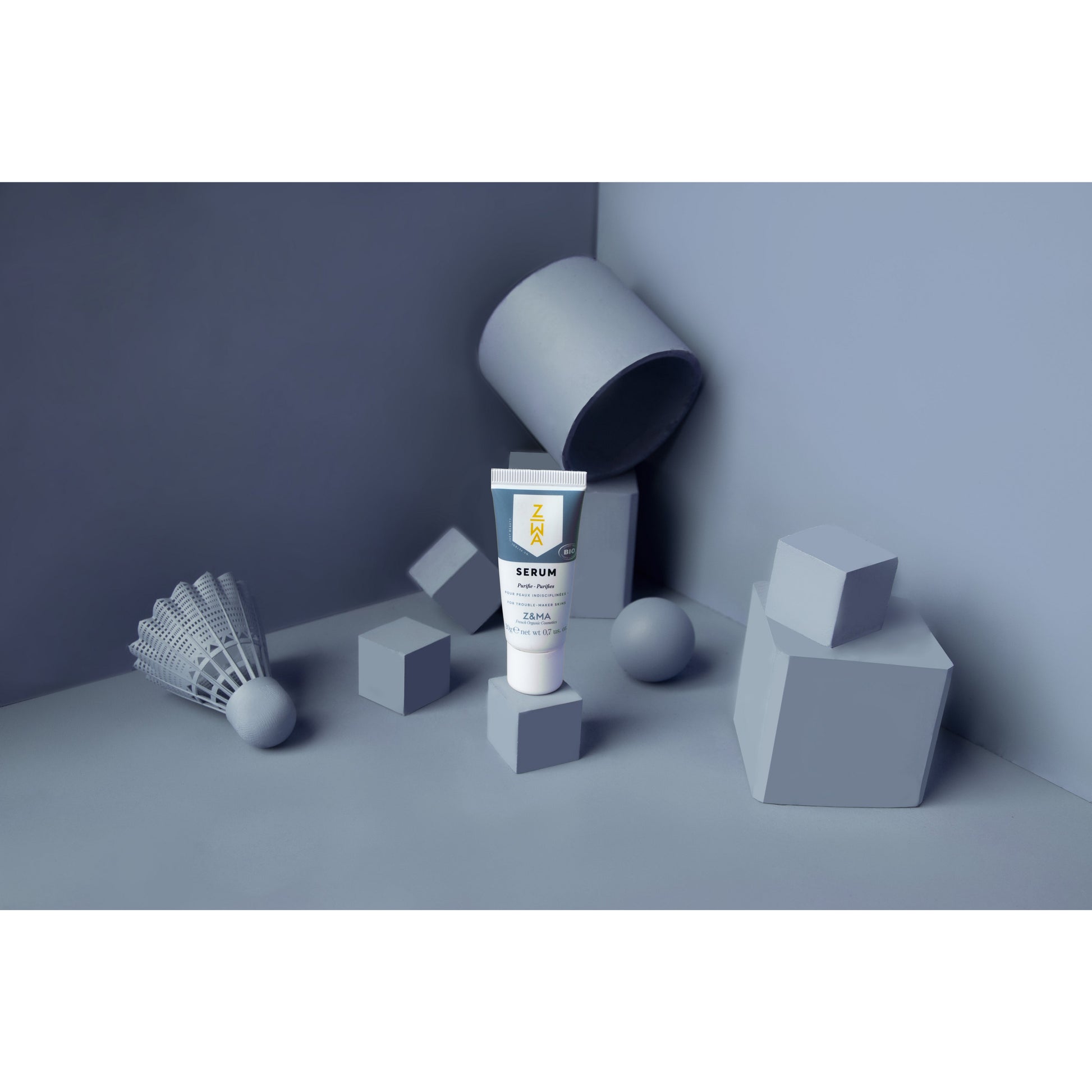 serum in grey background 