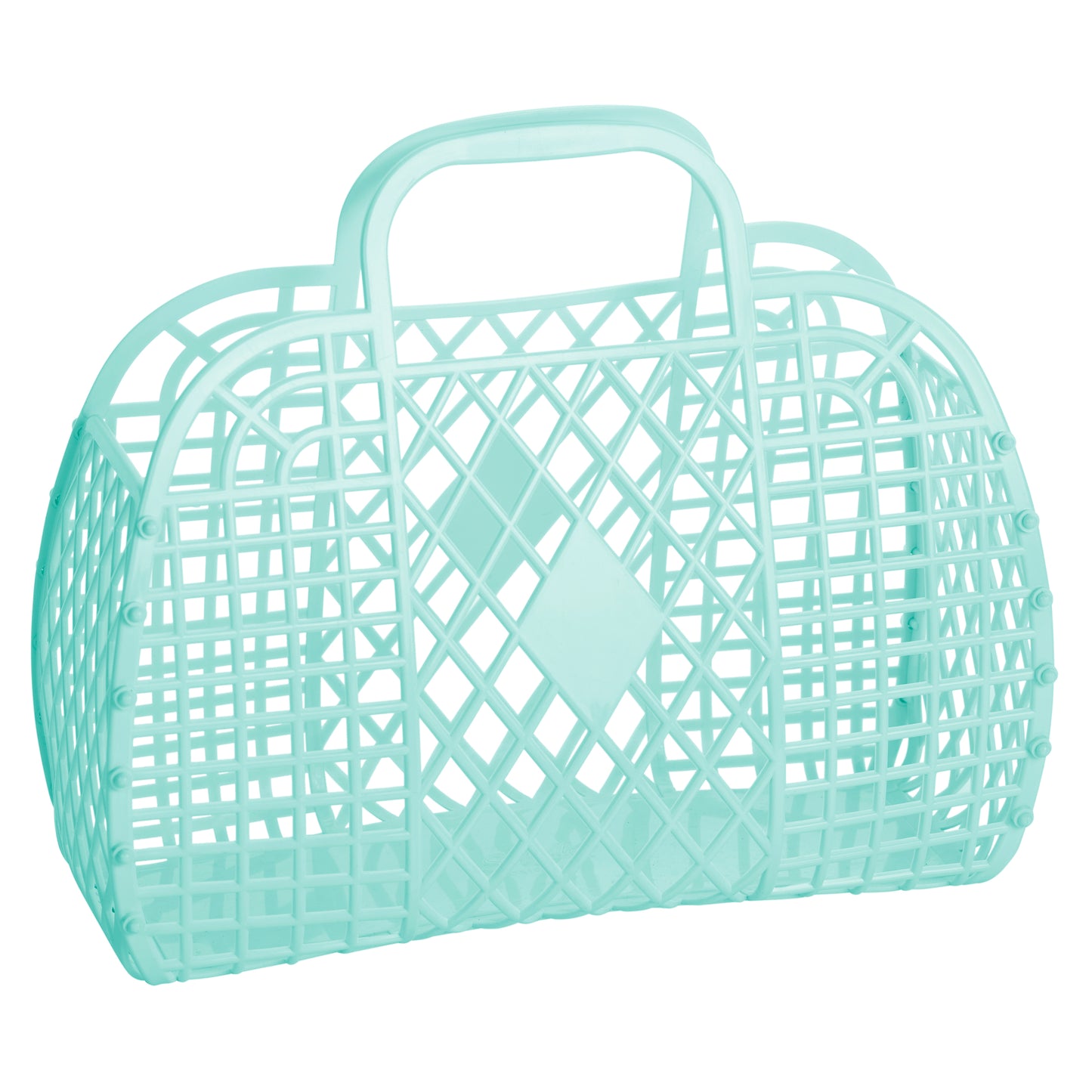 SunJellies Retro Basket Market Bag