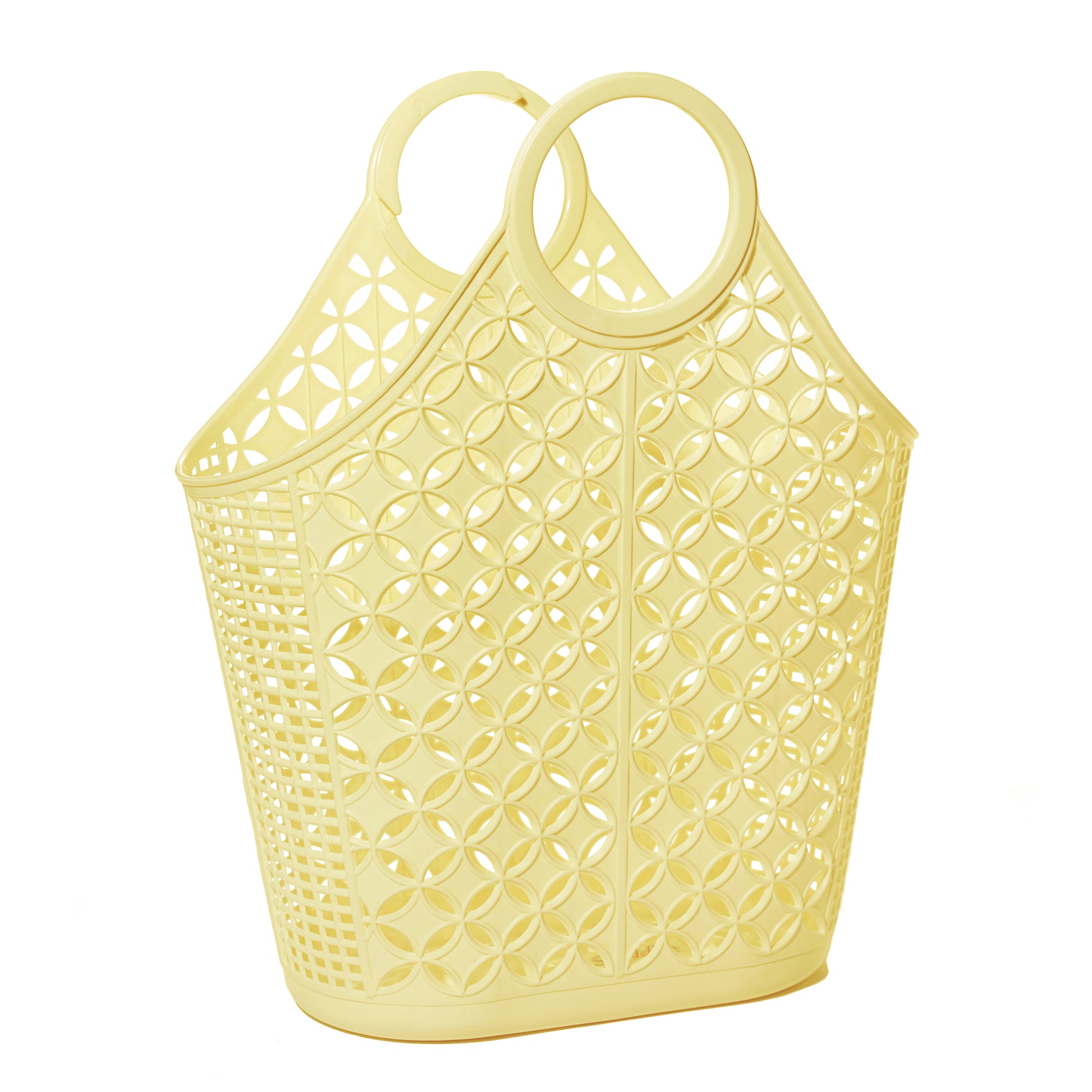 Yellow Sun Jellies Atomic Tote, Vintage style market style tote perfect for the Beach or the Shops